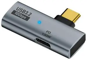 JAENFONG 2 in 1 USB Type C Hub Adapter to USB3.0 female + Type C female 100W PD Charging Port 10Gbps OTG for MacBook Pro Laptop