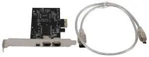 JAENFONG 1394 Firewire Card,Pcie 3 Ports 1394A Firewire Expansion Card, PCI Express To External IEEE 1394 Adapter Controller