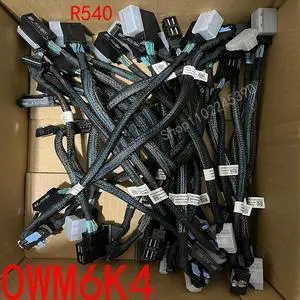 JAENFONG For R540 Workstation Power Supply Cable 0WM6K4 WM6K4 2 Backplane H350 H750 Large Card SAS Cable