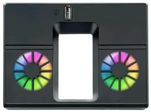 JAENFONG Vertical Cooling Fan with Dual Fans and USB Port Host Cooling Fan RGB Colorful External Cooler for Xbox Series X Host Console