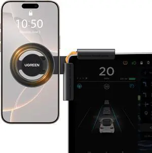 UGREEN Phone Holder for Tesla Model 3 and Y Accessories Magsafe Car Mount Magnetic Phone Mount Strongest Magnet Power Compatible with iPhone 17 16 15 14 13 Plus Pro Max Series UGREEN Phone Holder for Tesla Model 3 and Y Accessories Magsafe Car Mount Magnetic Phone Mount Strongest Magnet Power Compatible with iPhone 17 16 15 14 13 Plus Pro Max Series