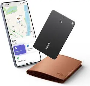 UGREEN FineTrack Slim Smart Finder Compatible with Apple Find My (iOS Only), 1.7mm Ultra-Slim Wallet Finder, IP68 Waterproof Rechargeable Bluetooth Tracker Card for Wallet, Key, Luggage Tags
