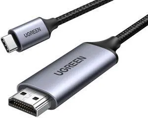 UGREEN USB C to HDMI Cable (4K@60Hz) 6.6FT, Type C to HDMI Adapter Thunderbolt 4/3 to HDMI for Home Office Compatible with iPhone 17 Pro Max, MacBook Pro Air iPad Pro, XPS, Galaxy S25 Steam Deck