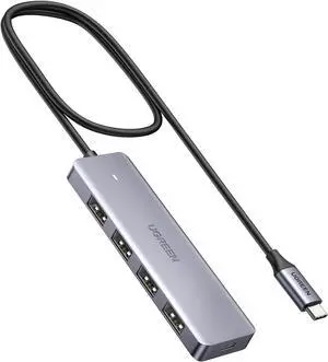 UGREEN USB C Hub - 4 Port USB 3.0 Powered Splitter for Laptops, MacBooks, iPads, Chromebooks, iPhones, Galaxy S23 & More, 2FT
