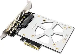 JAENFONG PH46 PCIe3.0 X4 to U.2 SFF-8639 Adpter Card GEN4 High Speed Compatible with U.2 NVME SSD X4 X8 X16 Slot