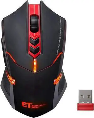 JAENFONG Wireless Mouse [7 Silent Click Buttons] 2.4G Professional Cordless Gaming & Office Optical Mice with 5 Adjustable DPI for Laptop PC Computer Windows Mac etc. Super Energy Saving