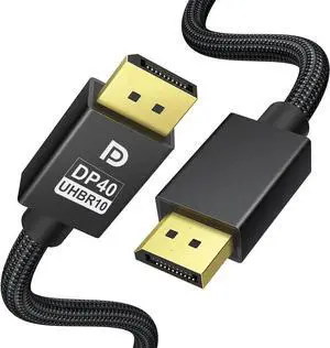 JAENFONG Certified Displayport 2.1 Cable (3.3ft),WISDUM 8K@60Hz DP Cable [8K@60Hz, 4K@144Hz, 2K@240Hz], 40Gbps DisplayPort 2.1 Cable Support UHBR10, HDCP, 3D, Compatible Gaming Monitor, TV, Graphics