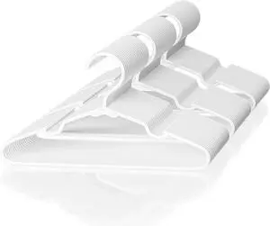 VTRIN Baby Hangers 60 Pack Large Capacity Hard Plastic Kids Hangers Suitable for All Clothes of Infant and Toddler, Such as Short, Shirts and Thick Coats, for Kids Clothes