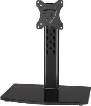 MOUNT PRO Single Monitor Stand Fits Max 32 inch Screen, Free-Standing Computer Desk Stand, Display Mount with Height Adjustable, Swivel, Tilt, Rotation, VESA Monitor Stand 100x100