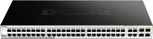 D-Link 52-Port Gigabit Smart Managed Switch | 48 GbE + 4 Combo SFP Ports | L2+ | Static Routing | VLANs | Cable Diagnostics | Web Managed | Rackmount | NDAA Compliant | Lifetime Warranty (DGS-1210-52)