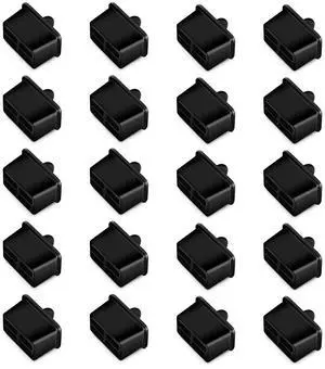 SFP SFP+ XFP Dust Covers Caps Suitable for Open Slot on Network Switch Silicone Type A 20pcs/Pack