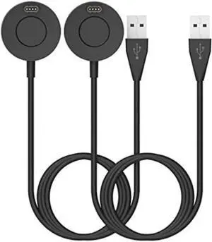 2-Pack Charger Compatible with Garmin Venu 2/Venu Sq 2/Venu Sq/Venu/Venu 2 Plus/Venu 2S/Venu 3S/Venu 3 Charger Cradle Dock Replacement Portable Charging Station + USB Cable Cord