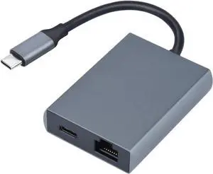 USB C to Ethernet Adapter with Charging for iPhone 15 Pro/Max/Plus, MacBook Pro/Air, iPad Pro, Samsung and More - USB Network Adapter