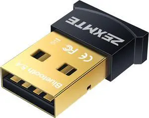 5.4 USB Bluetooth Adapter for PC, Bluetooth Dongle, Plug-and-Play for PC, Laptop, Mouse, Keyboard, Headsets, Speakers, Support Windows 11/10/8.1/7