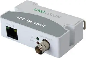 LINOVISION LR1002-1EC POE IP Over Coax EOC Converter Single Port Long Reach Ethernet Over Coax Extender for CCTV IP Camera(Receiver Only)
