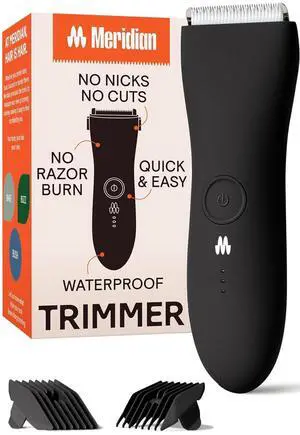 Meridian Ball Trimmer Men Body Hair Trimmer for Men and Women Hair and Beard Trimmer for Men and Women Beard and Body Trimmer for Men and Women Bikini Trimmer Onyx