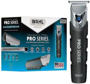 Wahl Pro Series Forever Blade Stainless Steel Cordless Rechargeable Beard Trimmer for Men with No Slip Grip & USB Charge, Made in The USA  Model 3026017