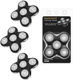 3pack Shaver Replacement Head Compatible with Remington Pro Peplacement Head for Model XR7000 Shaver,Replacement Blades Precision Electric Shaving for Bald Men
