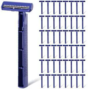 Chumia Twin Blade Razors for Men Stainless Steel Disposable Razors Men Bulk Plastic Shavers Multipurpose Portable Manual Disposable Shavers for Bathing Hotel Travel(150 Pieces)