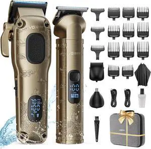 Hair Clippers for Men Professional, Cordless Hair Clippers for Hair Cutting, Mens Clippers and Trimmers Set, Electric Hair Trimmer for Men with Package Box