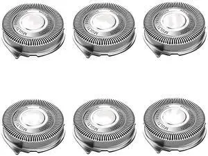 SH50/52 Replacement Heads Compatible with Noreclo Series 5000 Electric Shaver, Sh50 Replacement Head Part for Series 5000 S5xxx, ATXX, PTXX PT8xx, PT7xx, Sh50 Shaving Blades-6Pcs W/Brush