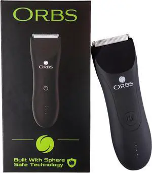 Orbs Electric Trimmer for Men, Premium Ball Trimmer/Shaver for Men, Waterproof Groin and Body Shaver Groomer, Replaceable Ceramic Blade Heads,100 Min Battery Life