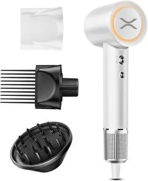 Hair Dryer,150000 RPM High-Speed Blow Dryer 500 Millions Negative Ionic Care Hair Dryer for Fast Drying, 51dB Low Noise Thermo-Control Hairdryer Nozzle for Children,Women,Men