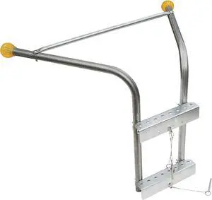 Tie Down Roof Zone Height Adjustable Roofing Standoff Safety Ladder Stabilizer w/Surface Protection | Quick Connect Assembly | Great for Residential/Commercial/Industrial