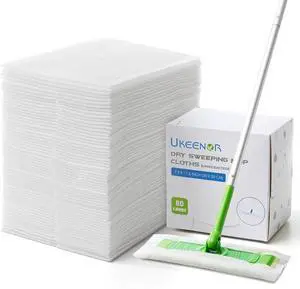 Dry Mop Refills 240 Count Sweeper Disposable Dusting Cloths Dry Sweeping Refills Dry Duster Cloths Mop Pads Floor Cloth Refills Electrostatic Cloths