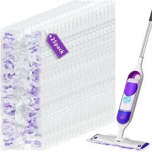 25 Pack Power Mop Refills Pad for Swiffer Power Mop Multi-Surface &Wood Mopping Pad Refills, Disposable Spray Wet Mopping Pad Replacement for Floor Cleaning