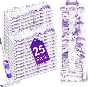 Disposable Power Mop Pads Refills Compatible with Swiffer Power Mop Pads Replacement for Swiffer Power Mop Refills Multi-Surface Power Mop Pads for Safe On All Finished Floors Cleaning,25 Pack