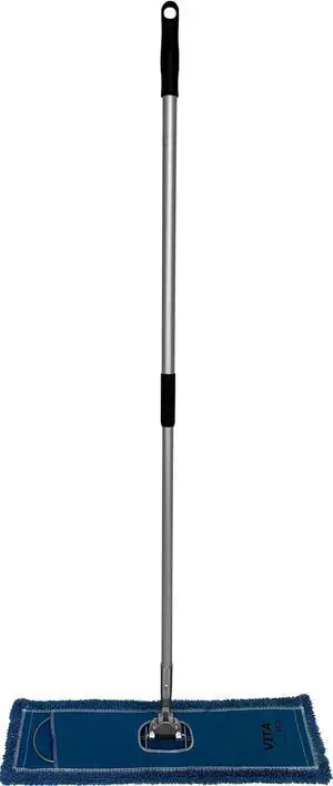 High-Performance Twisted-Loop Microfiber Dust Mop Kit: Superior Cleaning Efficiency - Blue 24 Inch