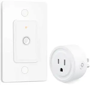 LoraTap Remote Control Outlet: Wireless Wall Switch  656ft Range  on Off Outlet Switch for Lights & Small Appliances  Pre-Programmed & No Wiring