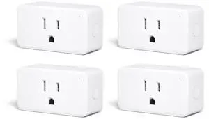 THIRDREALITY ZigBee Smart Plug 4 Pack with Real-time Energy Monitoring,15A Outlet, Zigbee Repeater,ETL Certified,ZigBee Hub Required,Work with Home Assistant,Compatible Echo Devices and SmartThings