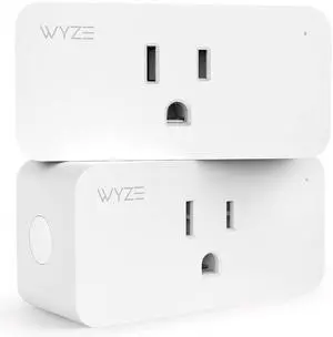 Smart Plug by Wyze Lifestyle, 2.4GHz Smart Home Wi-Fi Plug Outlet Compatible with Alexa, Google Assistant, IFTTT, 15 A, Remote Control, No Hub Required, 2-Pack, Certified for Humans