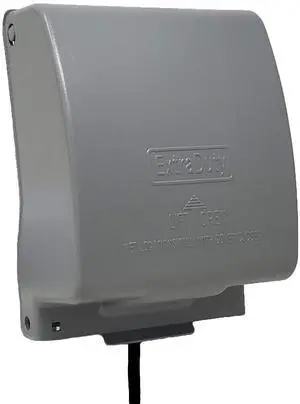Sealproof 2-Gang Metal Weatherproof Lockable While In Use Outdoor Outlet Receptacle Cover, 31-in-1 Configurations