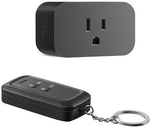 DEWENWILS Indoor Remote Control Outlet, Wireless Remote Light Switch, No Interference Remote Outlet Switch, No Wiring, 15A/1875W, 100ft RF Range, Compact Design, Programmable