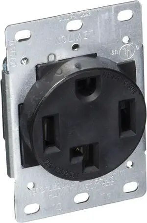 Leviton 4-Wire, 30-Amp, 250V Flush Mount Dryer Receptacle, 278-S00