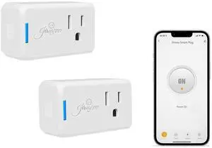 Jinvoo Smart Plug, Wireless Mini Outlet, Alexa socket, Smart Home Wi-Fi Outlet Works with Alexa,Echo and Google Home and IFTTT, App Control, No Hub Required,2.4G WiFi Only, ETL FCC Certified (2-Pack)