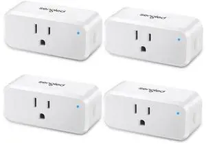 Sengled Smart Plug Works with Alexa,  Smart Plug Bluetooth Mesh, Alexa Plug Smart Outlet Remote Control, 15A Smart Socket, 1800W, Timer & Schedule, FCC Certified, No Hub Required, 4-Pack