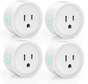 Avatar Controls Smart Plugs Wi-Fi Outlet 4 Pack - Smart Plugs That Work with Alexa/Google Home/Smart Life, Timer ON/Off Plug, Schedule Built-in App, Mini Wireless Socket, No Hub Required
