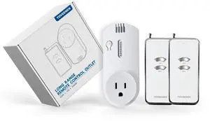 Remote Control Outlet 500ft~1000ft Ultra Long Range 15A Wireless Switch for Lights Heater Pump Fan Vacuum (2 Remote)