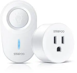 Garbage Disposal Wireless Switch KitRemote Control Outlet, Smart Outlet Plug, Wireless Remote Control Outlet, 500ft RF Range, 15A/1500W, Remote Control Light Switch, Compact Design