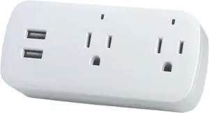 Smart Life Surge Protector Dual Mode (Support WIFI) 4 Outlet WiFi Smart Plug, WiFi, Powerful 16A 3500 Watt Output, Compatible with Alexa, Google Home, Voice Control, Smart Life and Manual App