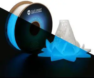 SainSmart - 540GBL Flexible TPU 3D Printing Filament, Glow in The Dark, Luminous Blue, 1.75 mm, 1 kg, Dimensional Accuracy +/- 0.04 mm