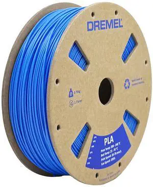 Dremel DigiLab PLA-BLU-01 3D Printer Filament, 1.75 mm Diameter, 0.75 kg Spool Weight, Color Blue, RFID Enabled, New Formula and 50 Percent More per Spool