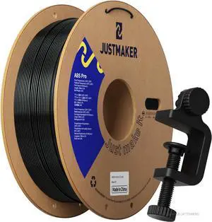 ABS PRO (ABS+) 3D Printer Filament, Upgraded Strength Heat Resistant Filament, Cardboard Spool, Dimensional Accuracy +/-0.03mm, 1.75mm, 1 kg (2.2 lbs), Black