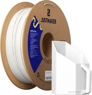 PETG Pro (PETG+) 3D Printer Filament, Updated Stronger Impact Resistance, Dimensional Accuracy +/-0.03mm, 1.75mm, 1 kg, White