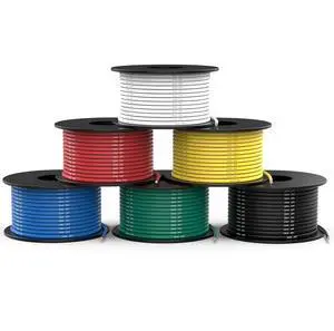 NAOEVO 18 Gauge Wire 180ft, 18 AWG Wire 6 Colors 30ft Each Spool, Flexible Silicone Tinned Copper Electrical Cable, Wiring kit for Breadboard/Automotive/DIY/Battery, 200 NAOEVO 18 Gauge Wire 180ft, 18 AWG Wire 6 Colors 30ft Each Spool, Flexible Silicone Tinned Copper Electrical Cable, Wiring kit for Breadboard/Automotive/DIY/Battery, 200
