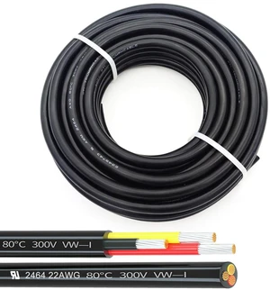 22AWG UL2464 Power Cable Flexible Stranded Electrical Wire LED Red & Black & Yellow 3 Conductors 22Gauge 3cord 100ft 22AWG UL2464 Power Cable Flexible Stranded Electrical Wire LED Red & Black & Yellow 3 Conductors 22Gauge 3cord 100ft